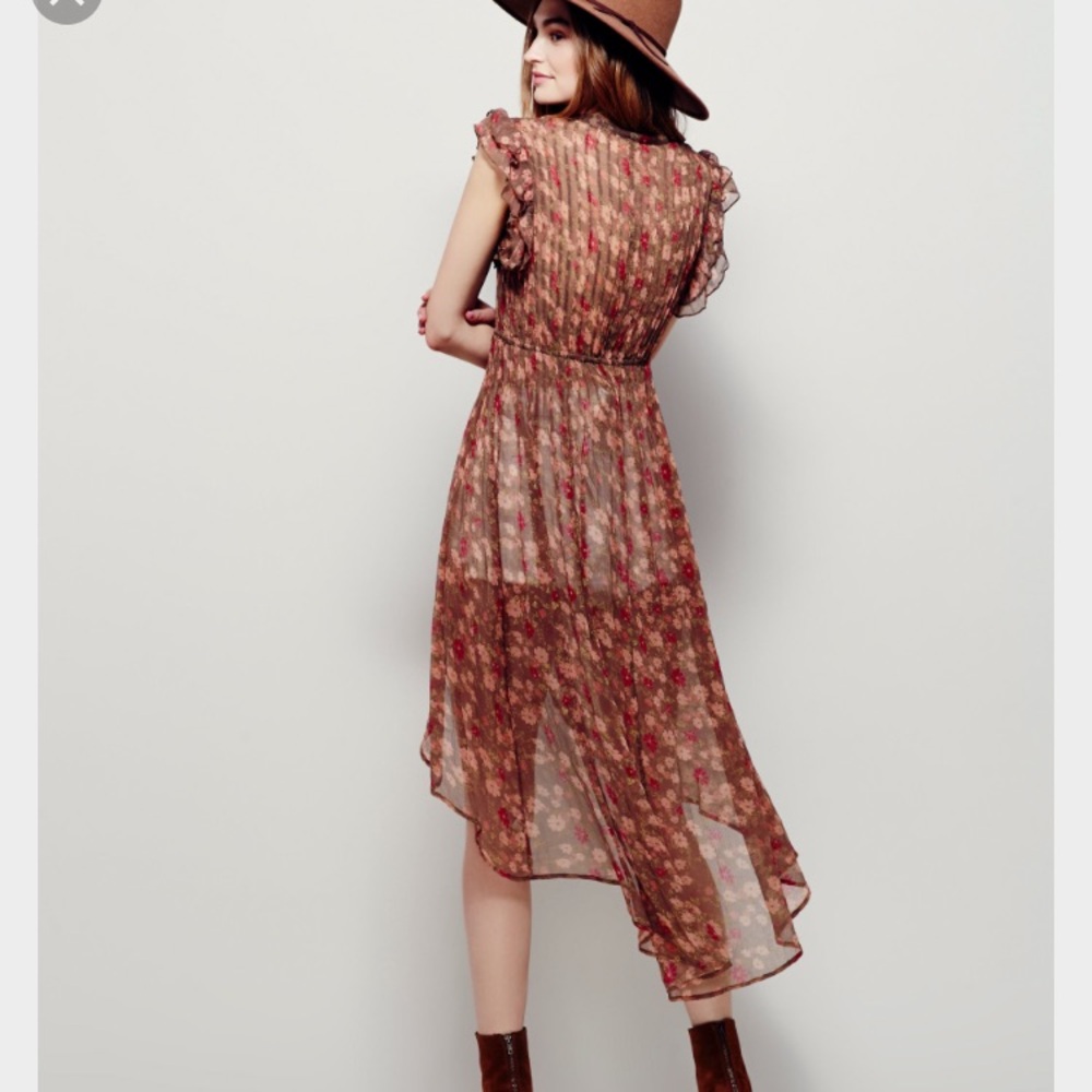 Free People Maxi Sheer Top Kimono - Picture 2 of 4